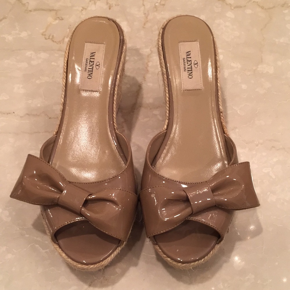VALENTINO WEDGE SLIDES AUTHENTIC